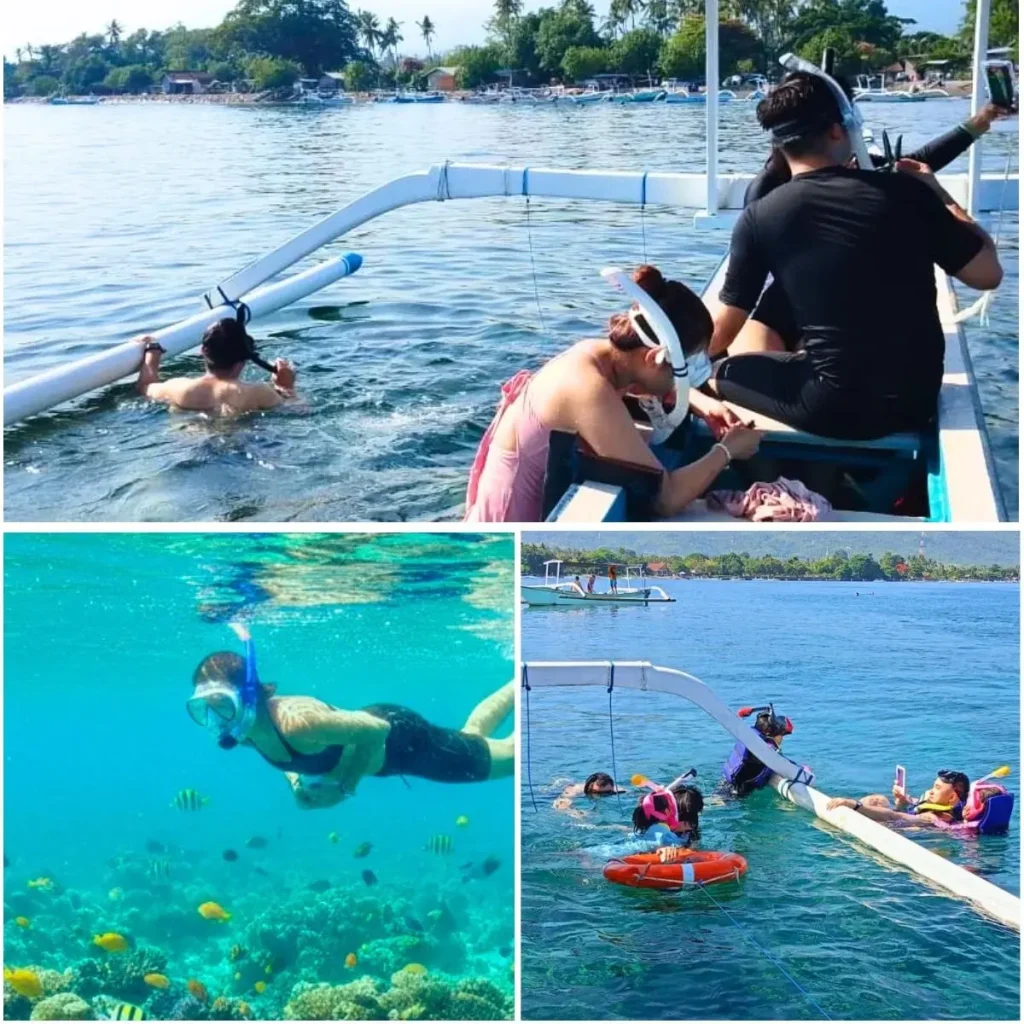 lovina reef snorkeling start from the boat