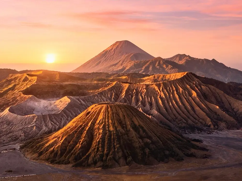 bromo sunrise illustration